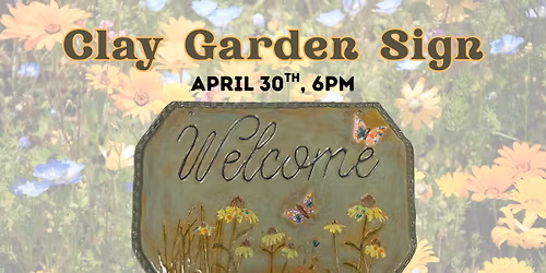 Clay Garden Sign