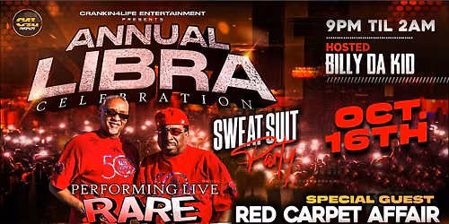 RARE ESSENCE-ANNUAL LIBRA CELEBRATION - SWEATSUIT PARTY
