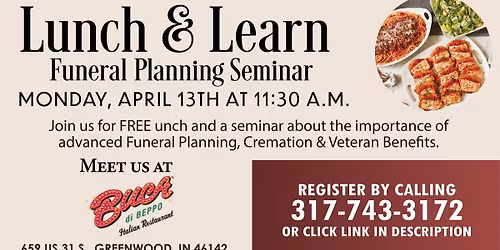 April 13 Lunch & Learn