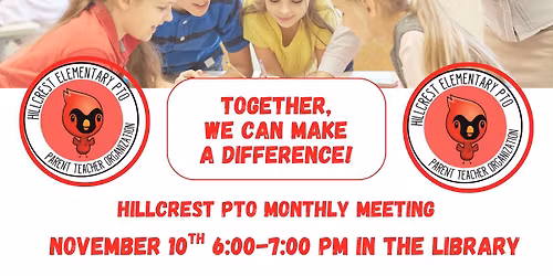 November Hillcrest PTO Meeting