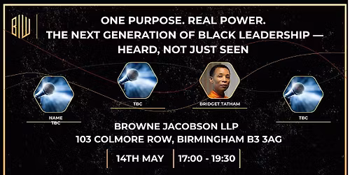 One Purpose. Real Power.  Next Generation Voices of Black Leadership, heard