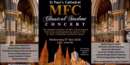 MFC CLASSICAL CONCERT IN ST PAUL'S CATHEDRAL