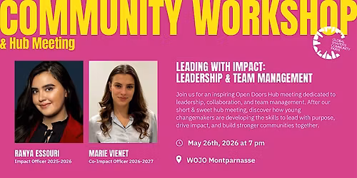 Hub Meeting & Workshop - Leading with Impact: Leadership & Team Management