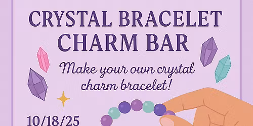 Crystal Charm Bracelet Bar \u2728 by Amethyst Blossom