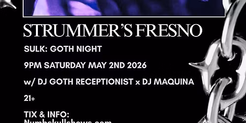 SULK - GOTH NIGHT with Goth Receptionist x Maquina