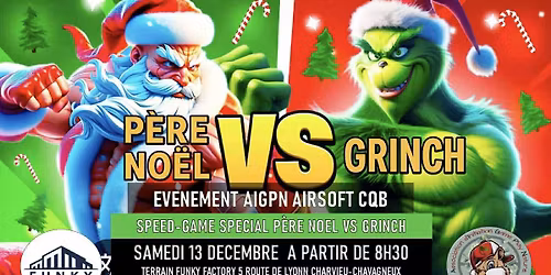 AIRSOFT CQB AIGPN SP\u00c9CIAL PERE NO\u00cbL VS GRINCH