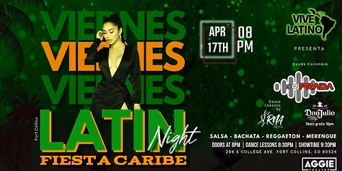 Latin Night: Fiesta Caribe | Aggie Theatre | Presented by Vive Latino