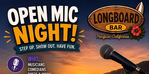 Monday Open Mic at Longboard Bar and Venue