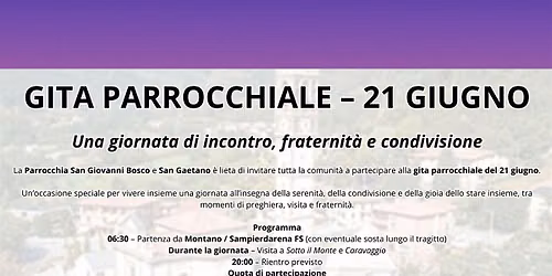 Gita parrocchiale a Sotto il Monte e Caravaggio