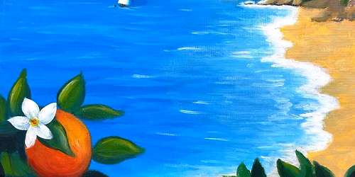 \ud83c\udfa8Join Brush Party with Samantha to paint "Amalfi Amore" in Swindon!\ud83e\udd42