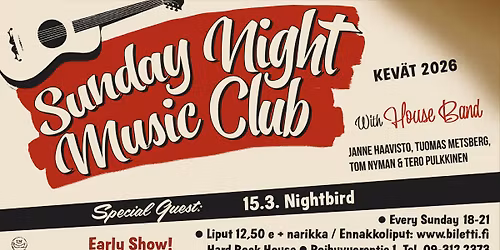 Sunnuntaiklubin vieraana Nightbird