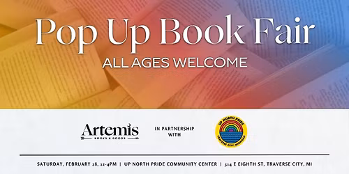 Pop Up Book Fair with Up North Pride