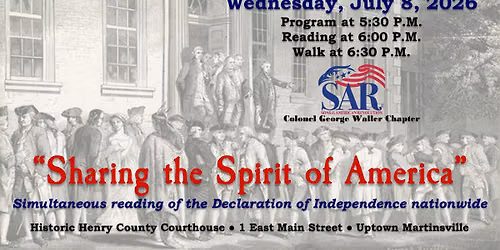 Martinsville-Henry County "Sharing the Spirit of America"