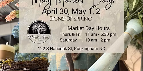 May Market Days - Signs Of Spring