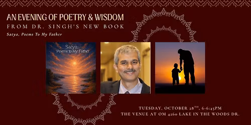 An Evening of Poetry & Wisdom from Dr. Singh's New Book