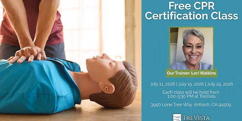 Free CPR Certification Class hosted by TreVista Senior Living