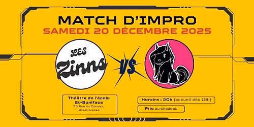 Match d'impro: les Zinns VS les Poneys de bain