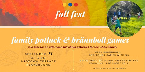 Fall Fest - Family Potluck & Br\u00e4nnboll Games