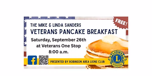 The Mike & Linda Sanders Veterans Pancake Breakfast