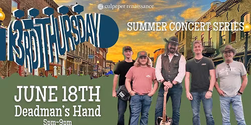 Culpeper Downtown 3rd Thursday Summer Concert Series- June 18