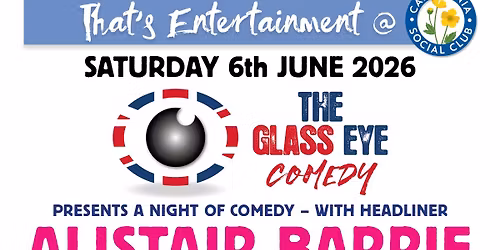 The Glass Eye Comedy with headliner Alistair Barrie
