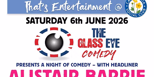 The Glass Eye Comedy with headliner Alistair Barrie