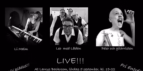 Leo med L\u00e5dan + Li Malm + Peter och gitarristen