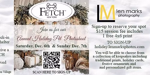 FETCH Annual Holiday Pet Photoshoot