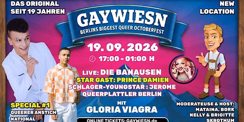 GayWiesn Opening 2026 - QUEERER ANSTICH NATIONAL