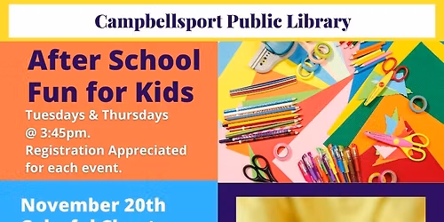 Kids Afterschool Activity - Colorful Chapters