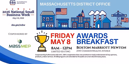 2026 SBA Massachusetts National Small Business Week Awards Breakfast