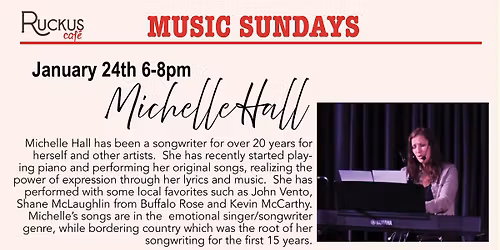 Sunday Night Music - Michelle Hall