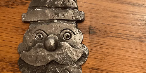 Hand-Forged Santa Ornament