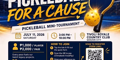 HFS Batch 2001 Pickleball For A Cause