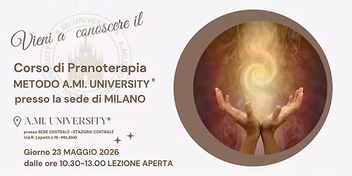 PRANOTERAPIA A MILANO: VIVI CON NOI L'ESPERIENZA DI UNA LEZIONE APERTA