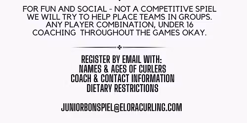 Junior Funspiel Curling Event 