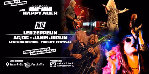Legends of Rock w\/Led Zeppelin(by Letz Zep), AC\/DC(by She\u2019s got Balls), Janis Joplin(by Kozmic Blue)