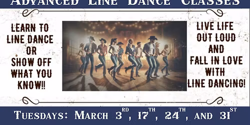 Advanced Line Dance Class at Virginia Tillett Community College