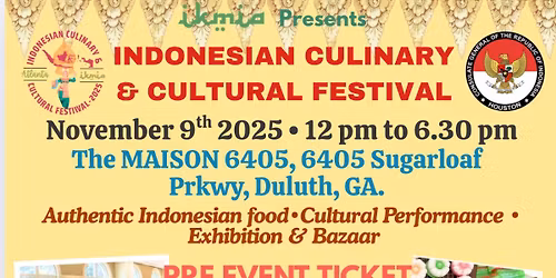 Indonesian Culinary and Cultural Festival 2025