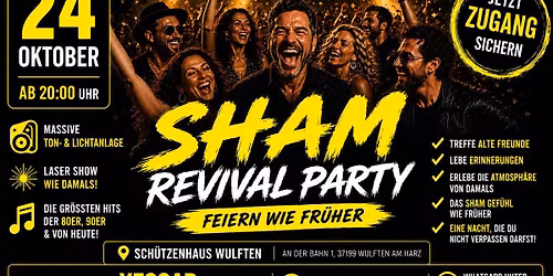 SHAM REVIVAL PARTY - DAS ORIGINAL IN WULFTEN