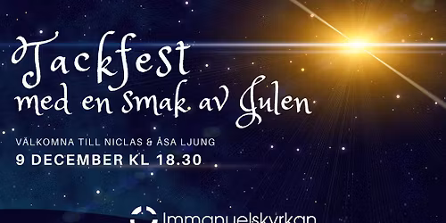 Tackfest f\u00f6r Ledare 9\/12 kl 18.30