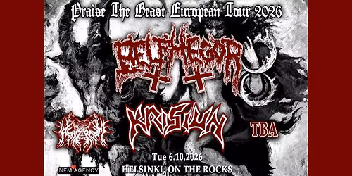 Belphegor (AUT) + Krisiun (BRA) + Asagraum (NLD), ti 6.10.2026, Helsinki