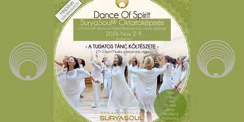 Dance of Spirit - SuryaSoul Oktat\u00f3k\u00e9pz\u00e9s - Teacher Training