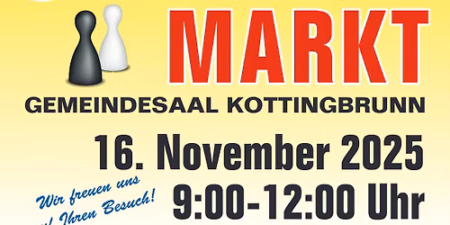 SPIELEMARKT am 16.11.2025 im Gemeindesaal Kottingbrunn