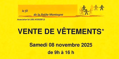 Vente de v\u00eatements par le Fil de la Petite Montagne