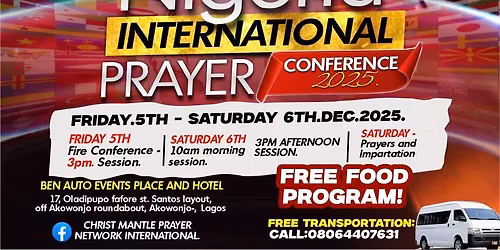 NIGERIA INTERNATIONAL PRAYER CONFERENCE 2025.