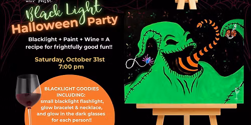 Halloween Blacklight Paint Party!!