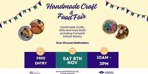  Handmade Craft & Food Fair \u2013 Saturday 8th Nov