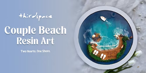 Couple Beach Resin Art