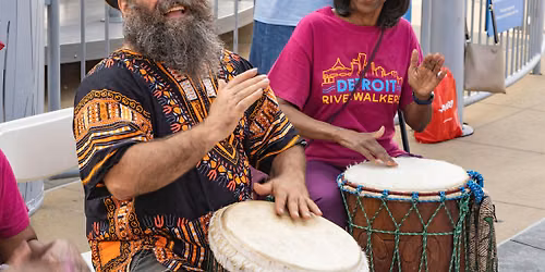 Drumming on the Detroit Riverfront